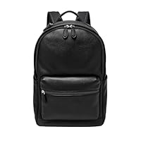Fossil Men's Buckner Leather Backpack, MBG9631001, Black, One Size