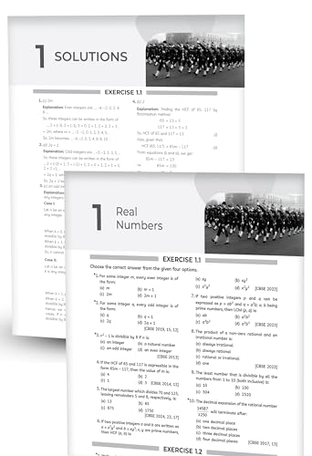 Image of Educart NCERT Exemplar Class 10 Mathematics 2026 Problems Solutions (For 2026-27 Board Exam)