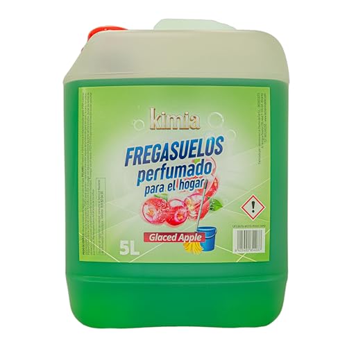 KIMIA - Fregasuelos Glaced Apple 5L | Fregasuelos Perfumado para Hogar | Limpiador de Suelo | Limpieza Profunda | Aroma a Manzana Glaseada | Fragancia Fresca y Duradera | Para Todo Tipo de Superficies