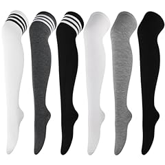 6 Pairs: White&black, Dark Grey&white, Black&white, White, Grey, Black