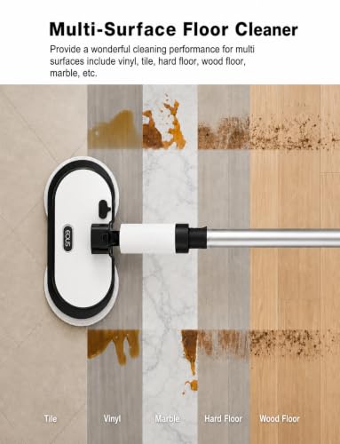Image of Eous Cordless Electric Mop, Self-Propelled with LED Light and Water Spray