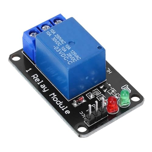 Wzxksoac Módulo Controlador de Relé Unidireccional con Indicador LED, Módulo de Placa de Control PLC MCU Compatible con para Microcontrolador, 12 V