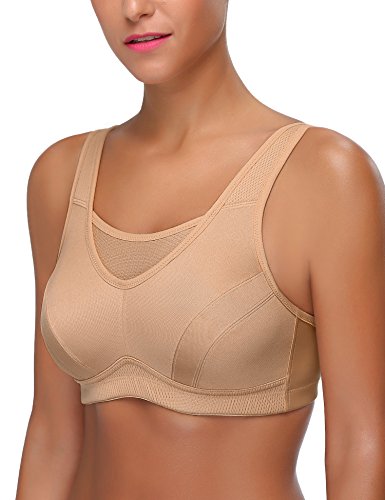 Image of Wingslove High Impact Sports Bras for Women Plus Size Non Padded Wirefree Workout Bra Bounce Control