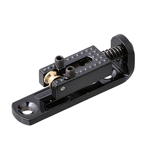Lyws 6Pcs Individual Single Roller Saddle Guitar Bridge For 3/4/5/6 String Guitar Cigar Box Banjo Parts (Black) #TOP1