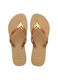 Chinelo, Havaianas, Feminino, Elegance, 37 e 38, Dourada