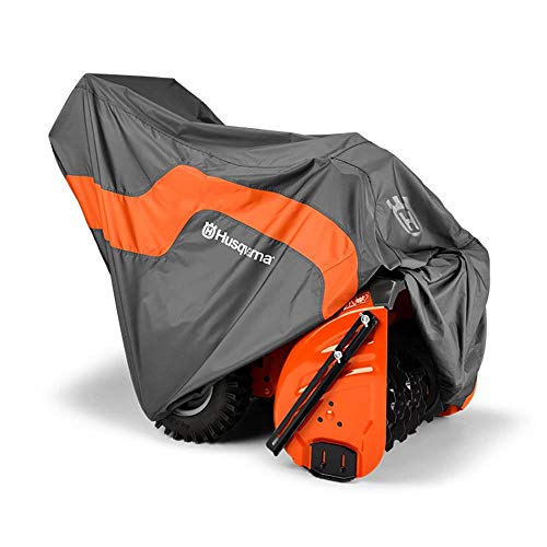 Husqvarna 582846301 Heavy Duty Snow Blower Cover For Most Two-Stage Snow Throwers, Durable, Water-Resistant Snow Blower Accessories, Orange/Gray #TOP2