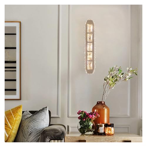 Luz interior decorativa del pasillo con lámpara de pared de tira de cristales 5