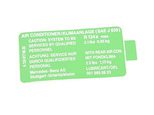 MB E W124 Kältemittelführungsschild A1248178620 : Amazon.de: Auto 