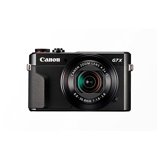 Canon PowerShot G7 X Mark II - Cámara digital compacta de 20.1 MP (pantalla de 3", apertura f/1.8-2.8, zoom óptico de 4.2x, video full HD, WiFi), color negro