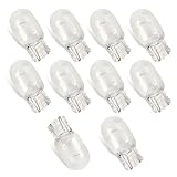 MLY 10 PCS T20 WY21W Bulb, 12V Monofilament Brake Light Bulb, Waterproof Automotive Bulb Replacement for Side Marker Light Bulb/Front/Rear Turn Signal/Tail Light DRL (White #Monofilament)