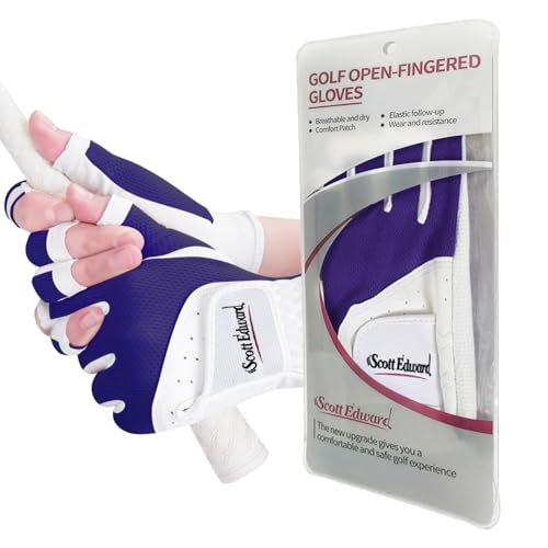 Scott Edward Women's Golf Gloves, Purple, 21, 2 Pack - image 3