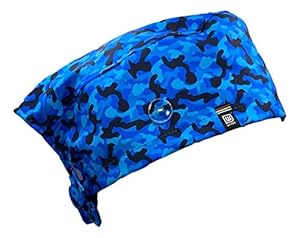 Weark OP-Haube Stoff Tarnfarbe Blau