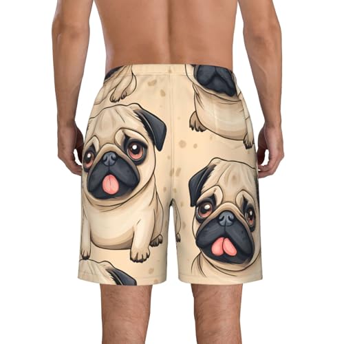 Cute Planet Print Stylish Men Beach Shorts Lightweight Cozy Swim Trunks Summer Casual Outings Holiday3