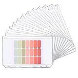 A6 Binder Taschen,12 Stück 6 Loch Ordner Taschen Reißverschluss Bindertaschen Wasserdichter Durchsichtige PVC Geld Budget Umschläge für A6 Notebook Budget Binder
