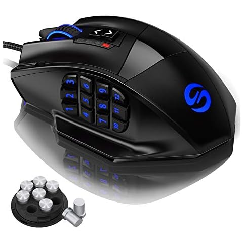 UtechSmart Venus -gaming maus mmo maus razer naga 12 tasten USB Laser Gaming Mouse Cover