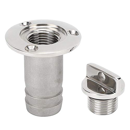 Tapón de drenaje para garboard y kit de conector de ventilación de acero inoxidable para barcos 5