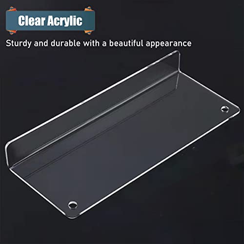Revistero de acrilico transparente regulable de 40 cm pack de 2 4