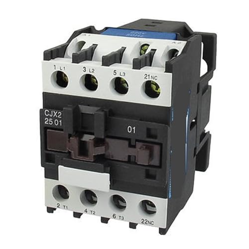 Contacteur triphasé 660V 40A bobine 220V pour rail standard CJX2-2501