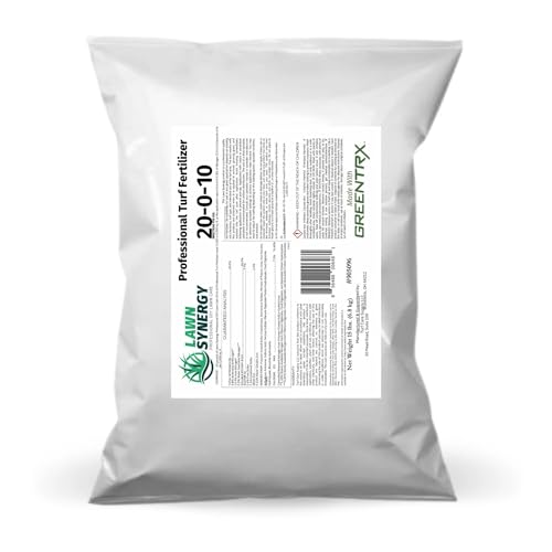 20-0-10 Almighty Lawn Fertilizer +3.4% Iron, 40% Slow-Release, and GreenTRX – 1 Bag Covers up to 5,000 sq. ft. (15 lbs.)