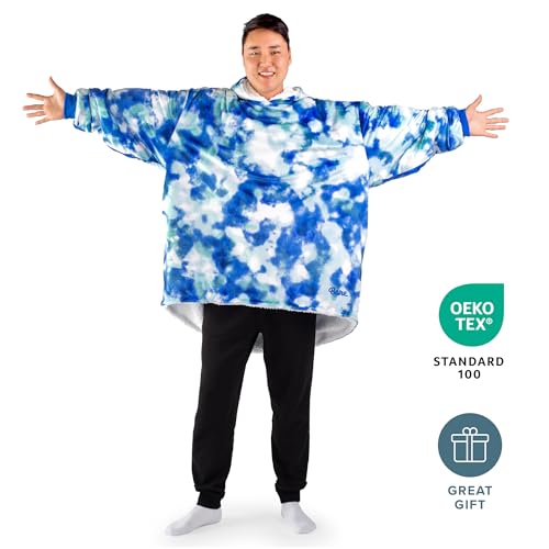 Image of Bare Home Wearable Blanket Hoodie - Soft Plush Sherpa - Warm and Cozy - Oversized Wearable Blanket