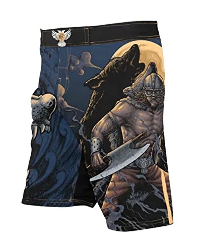 Short No Gi Raven Fightwear Ulfhedinn en Tissu Premium pour Arts Martiaux