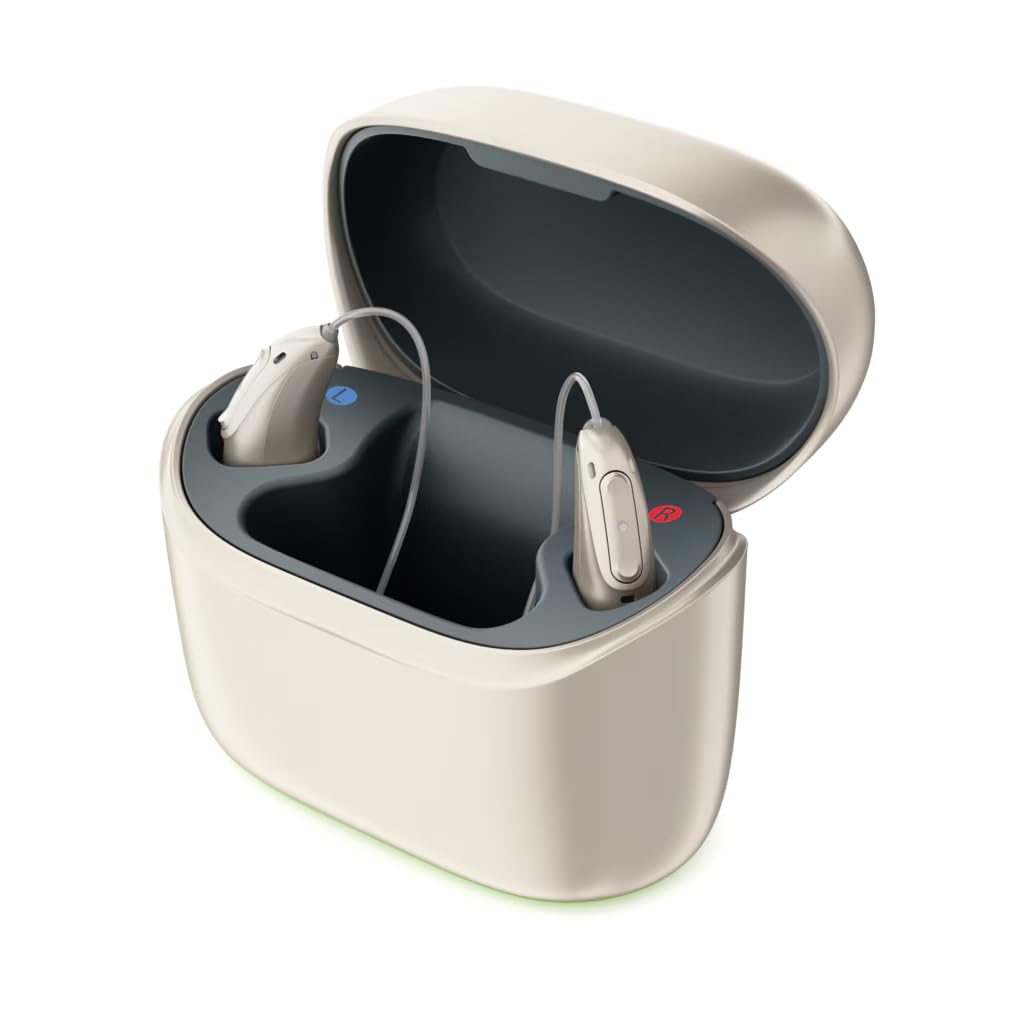Infinio Sphere Charger Go – Portable Charging Case for Phonak Infinio Sphere RIC Hearing Aids | Official Phonak Accessory | Compact & Travel-Friendly