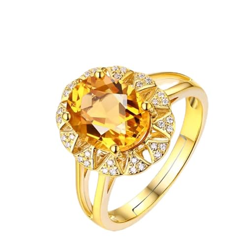 Bague de fiançailles citrine et diamants, le cadeau idéal pour elle