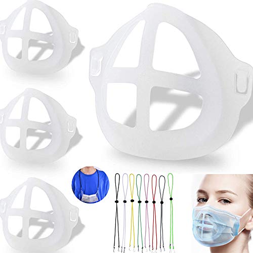 4 pcs 3D Lipstick Protection Cool Bracket Face Fabric Bracket Create More Breathing Space