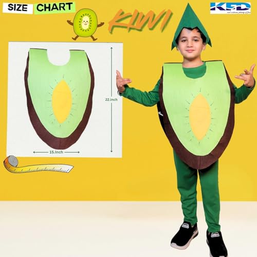 Image of Kaku Fancy Dresses Fruit and Vegetable Costume Paper Cutout with Cap For Kids | Healthy Food Costume For Boys & Girls (Tracksuit Not Included)