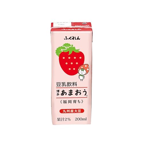 博多あまおう 豆乳飲料 無調整豆乳 200ml×24本入り 九州産大豆使用