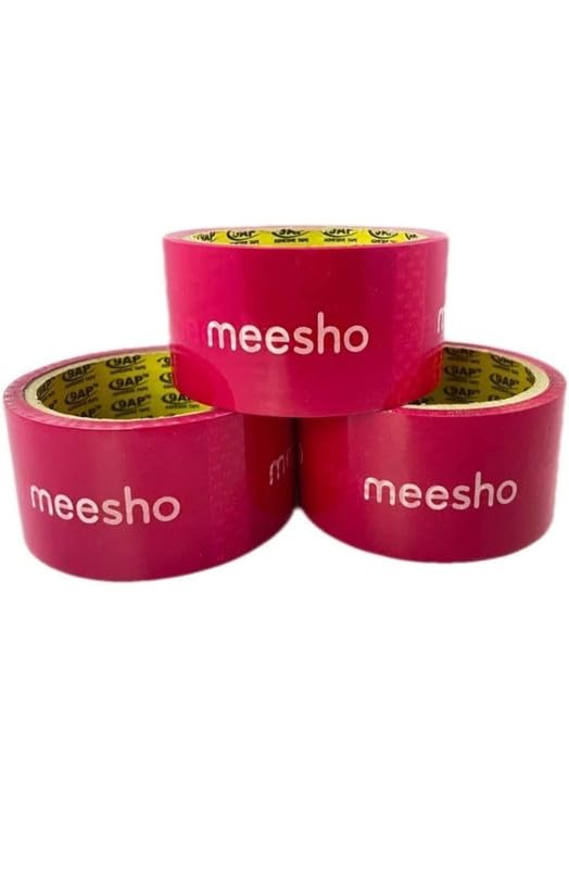 Wellkart Meesho Printed Packaging Tape | Self Adhesive Heavy Duty Tape Roll | Ideal For Packaging Box 42 Micron | 2 inch 48MM X 65 Metres Pack Of 3 (B0CW9NQM1Z) Amazon Price History, Amazon Price Tracker