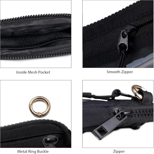 Corelration The Wallet 2nd Gen, Zippered Card Case with Id Window/Hand Strap, Nylon Wallets (Blue)3