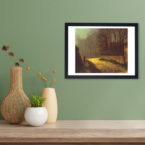 The Lovers John Atkinson Grimshaw grande affiche encadrée décoration murale