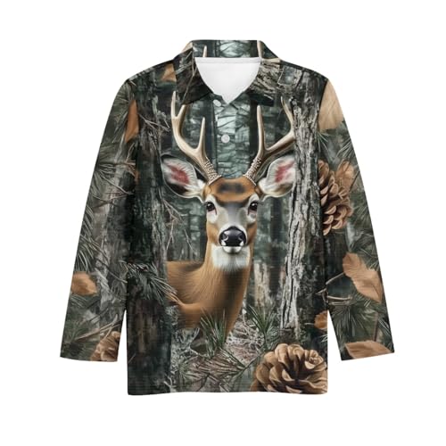 HUIACONG Boys Golf Shirts with Button for Kids Children Shirts Girls Tops