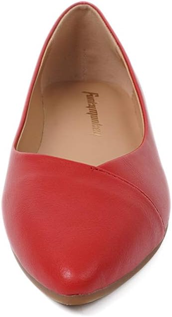 FUNKYMONKEY Women's Classic Ballet Flats Casual Comfort Slip On Flats Shoes - Image 3