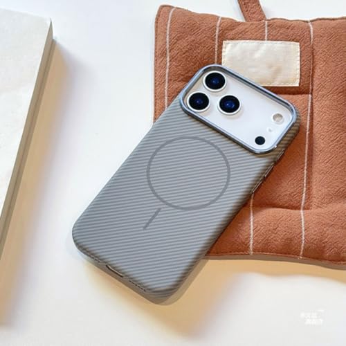 Coque iPhone 14 Pro gris protection objectif alliage rigide et charge sans fil