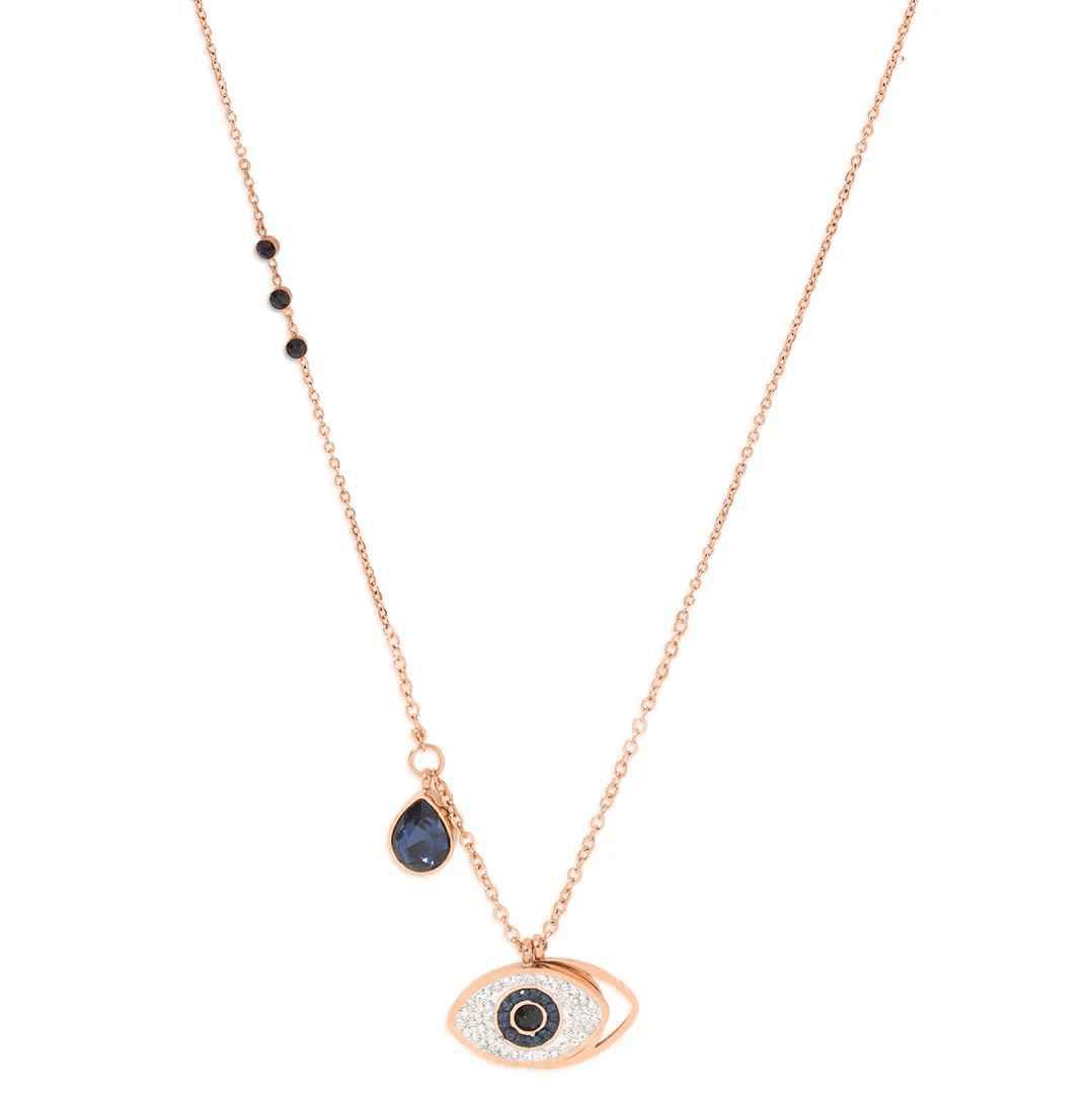 Evil Eye Necklace for Women - Charm Pendant Locket Chain with Charms for Girls-image-28