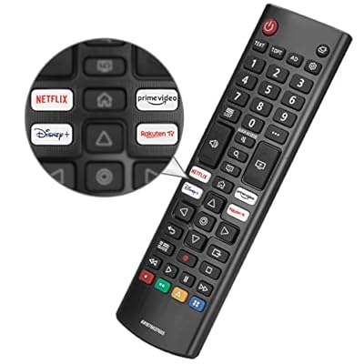 OMAIC - Mando Universal de Reemplazo para LG Smart TV Control Remoto Infrarrojo Mejorado con Botones de Acceso Rápido para Netflix Prime Video Disney+ y Rakuten TV