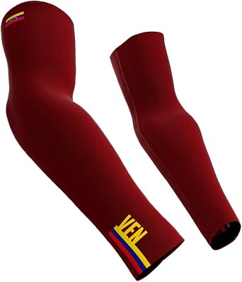 ScudoPro Venezuela Country Code Compression Arm Sleeves - Walking - Cycling - Running - Golf - Baseball - Basketball