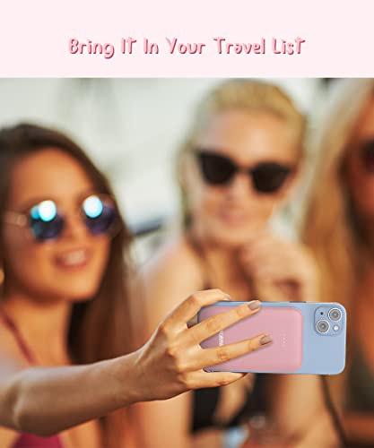 Alongza 2 Packs Portable Phone Charge Built In Cable Small Size Power Banks 4500Mah Mini Usb C Battery Pack For Iphone 14,13,12,11,Xs,Xr,X, Pro Max #TOP3