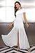 LAGSHIAN Women's Elegant Formal Long Dress One Shoulder Sleeveless Ruched Bodycon Evening Dress White