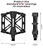 KEMIMOTO Mountain Bike Pedals MTB Bicycle Flat Pedals, 9/16'' CNC Aluminum Durable Sealed Bearings for Most Bikes BMX MTB Enduro Downhill Trail (Two Pack) (Black)