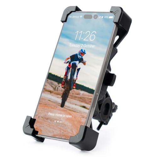 ANGORA BRANDS Cellphone Holder for Bike | Secure & Adjustable Bicycle Phone Mount | Shockproof Phone Holder for Bikes | Bike Cellphone Holder by Revas