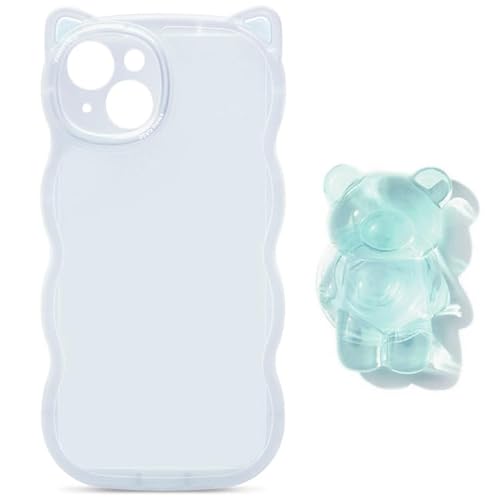 ZENIX DESIGN TECH iPhone 12�p�X�}�z�P�[�X �O���b�v�t���P�[�X �X�^���h �L�� �˂� �E�F�[�u �N���A ZX-mimico (�u���[, iPhone 12)