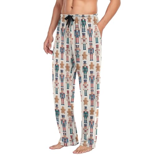 Laprad Men's Pajama Pants Lounge Comfy Pjs Bottoms Christmas Nutcracker Soft Sleep Pant with Pockets4