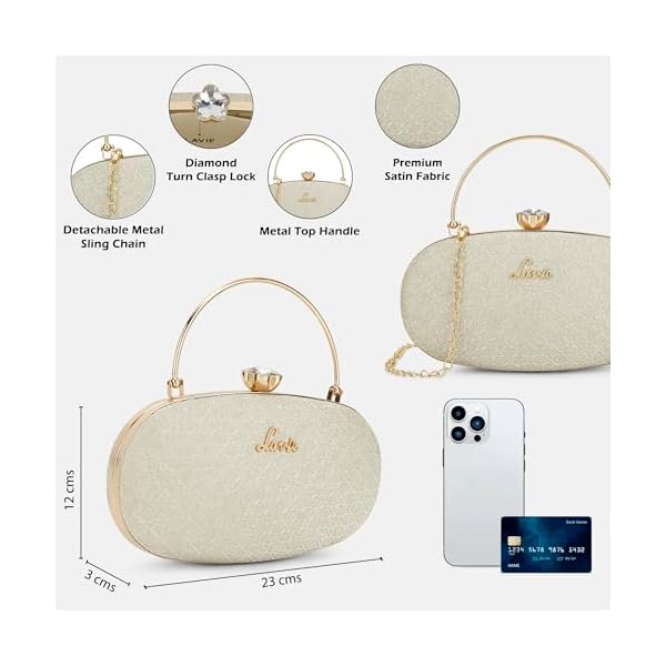 Lavie Women's Jazz Framed Clutch | Ladies Purse Handbag - Image 5