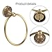 Antique Craft Brass Towel for Ring Holder for Wall Mounted Bathroom, Heavy Duty Brass Bathroom Accessory, Compatible with Kitchen and Living Room