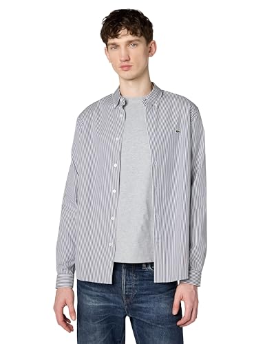 Lacoste Ch2936 chemise homme en coton chic coupe ajustée manches longues