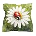Daisy Ladybugs Watercolors Silk Like Head Scarf for Women Bandana for Hair Wrapping Fashion Accessory Square Hair Scarves 18