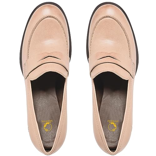 Image of SHODENSE Women Vintage Chunky Heel Loafers Pumps Platform Round Closed Toe Oxford Shoes Burnished Patent Matte Suede Slip On Dress Loafer Block Stacked Heels Office Formal Work Business 4-11 M US
